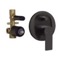 Matte Black Ceiling Rain Shower System with Handheld, Rainfall Shower Head, Shower Faucet Set